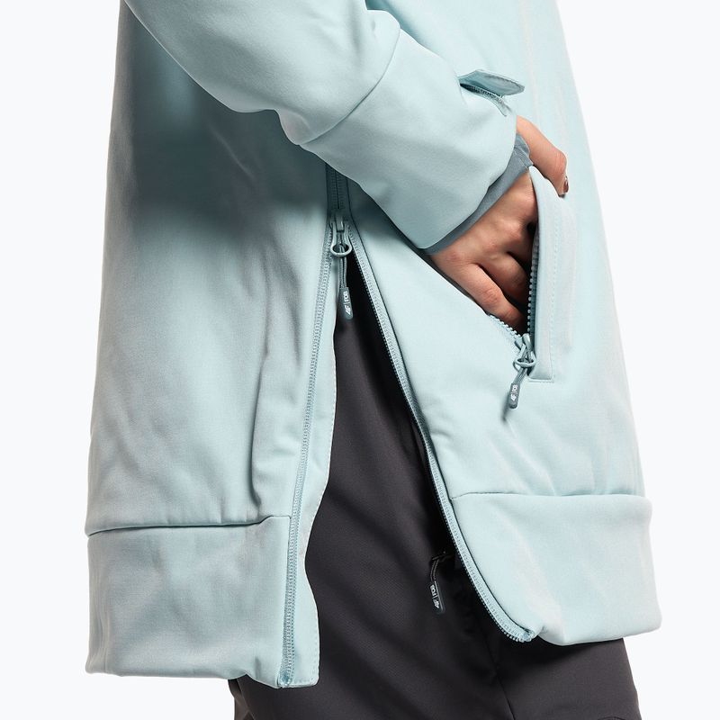 Дамско яке за сноуборд 4F SFD001F softshell светлосиньо H4Z22-SFD001F 5