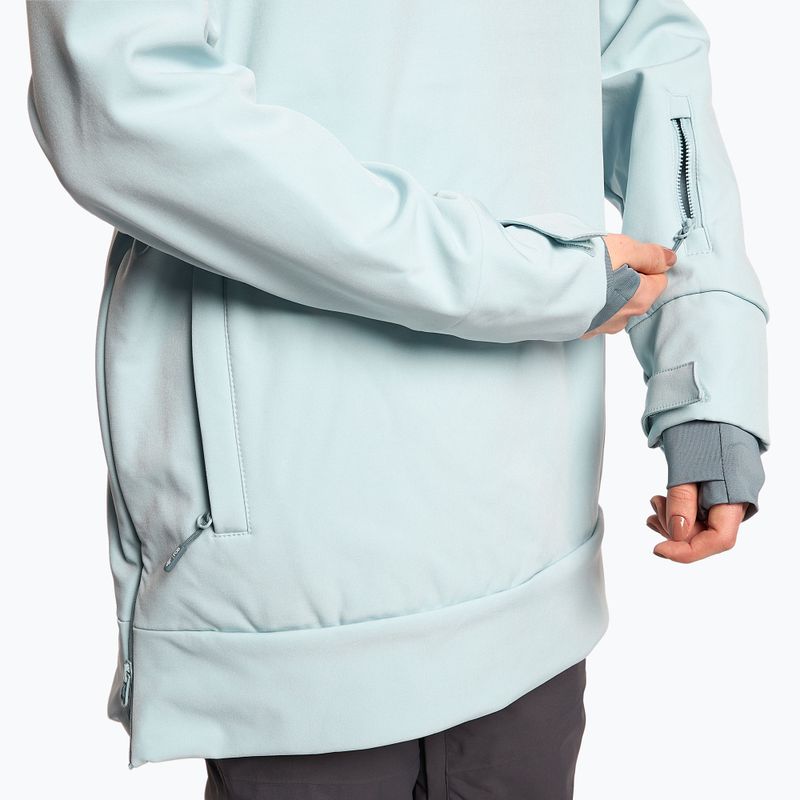 Дамско яке за сноуборд 4F SFD001F softshell светлосиньо H4Z22-SFD001F 6