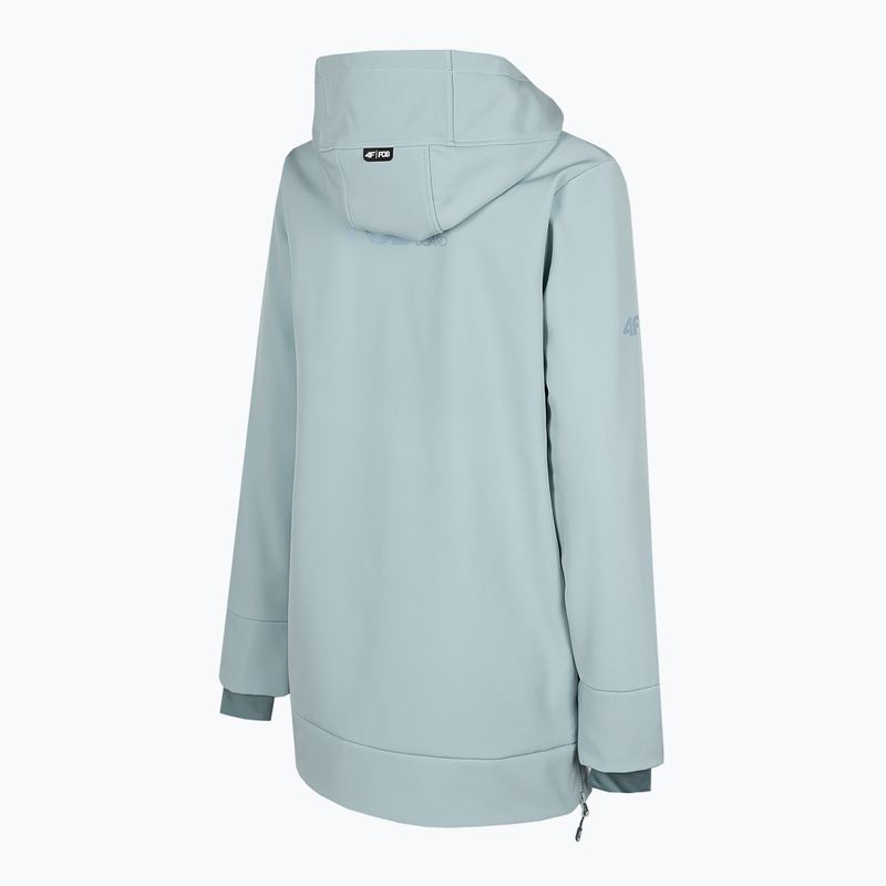 Дамско яке за сноуборд 4F SFD001F softshell светлосиньо H4Z22-SFD001F 8