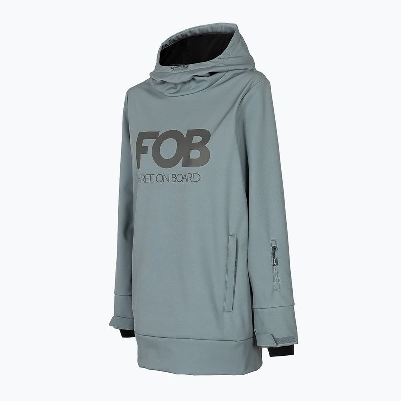 Дамско яке за сноуборд 4F SFD001F softshell синьо H4Z22-SFD001F 7