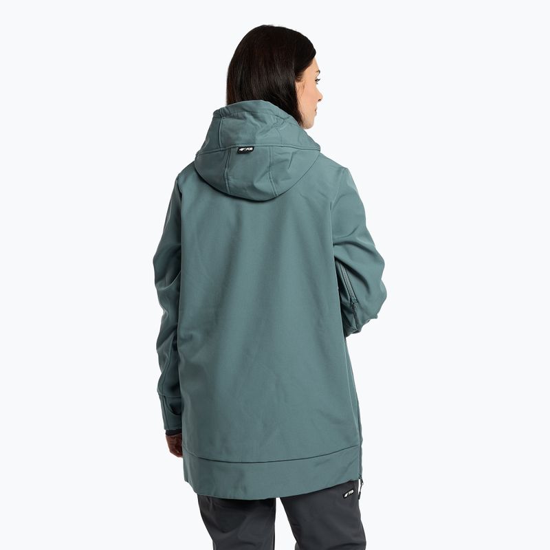 Дамско яке за сноуборд 4F SFD001F softshell синьо H4Z22-SFD001F 3
