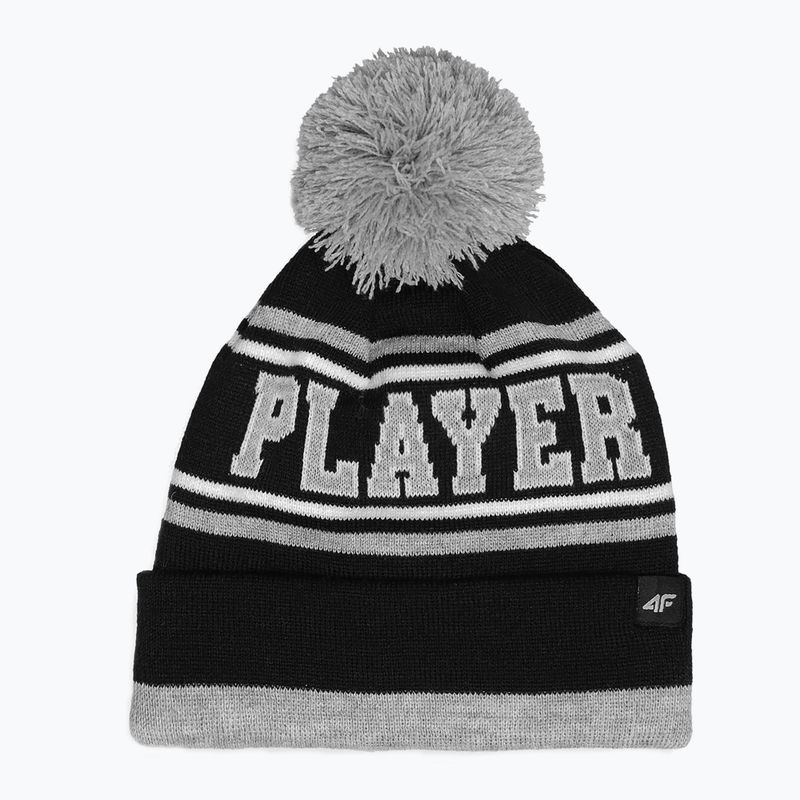 Детска зимна шапка 4F черна HJZ22-JCAM005 7