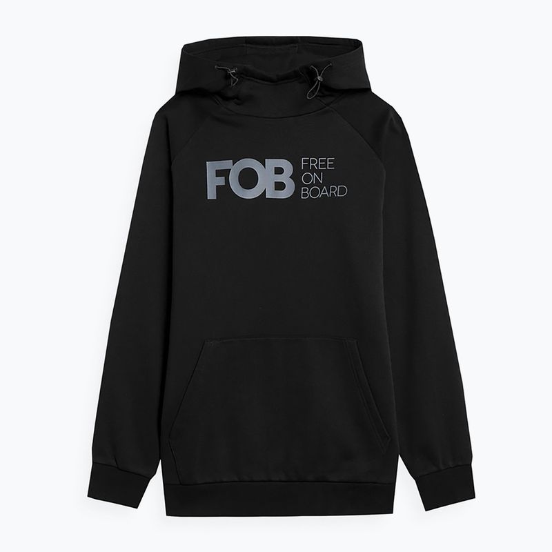 Мъжки суитшърт за сноуборд 4F черен H4Z22-BLM021 7