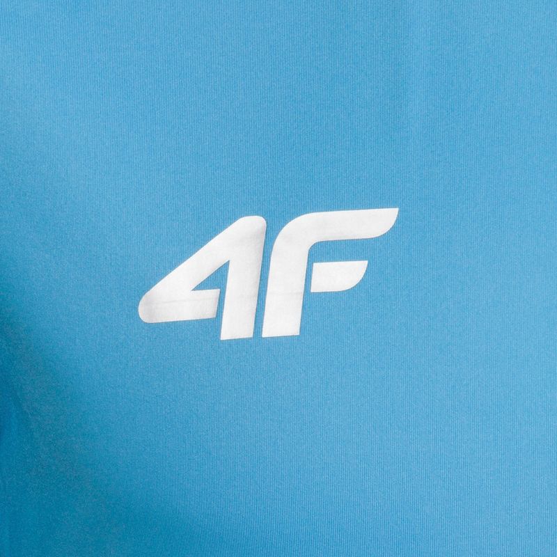Мъжка функционална синя тениска за тренировка 4F S4L21-TSMLF051-33S 3