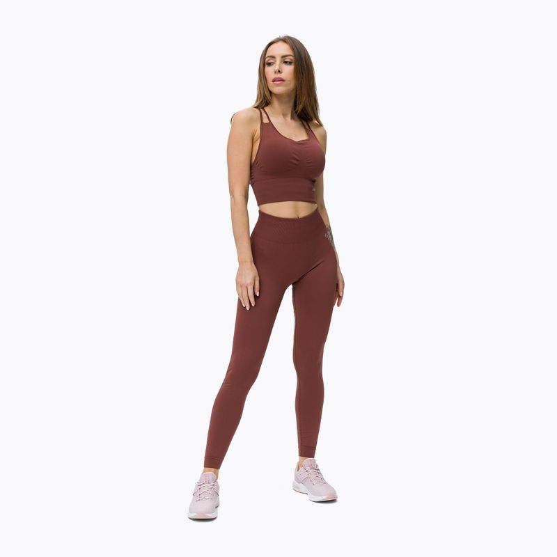 Тренировъчен топ с чашки STRONG POINT Shape & Comfort brown 1118 2