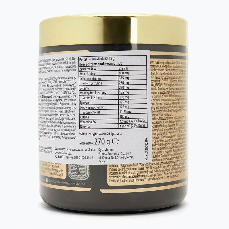 Предтренировъчна добавка Fitness Authority Levrone Scatterbrain, 270 g mango/lemon 2