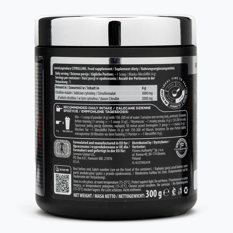 Аминокиселини Fitness Authority Levrone Levrole Citrulline 300 g citrus/peach 2