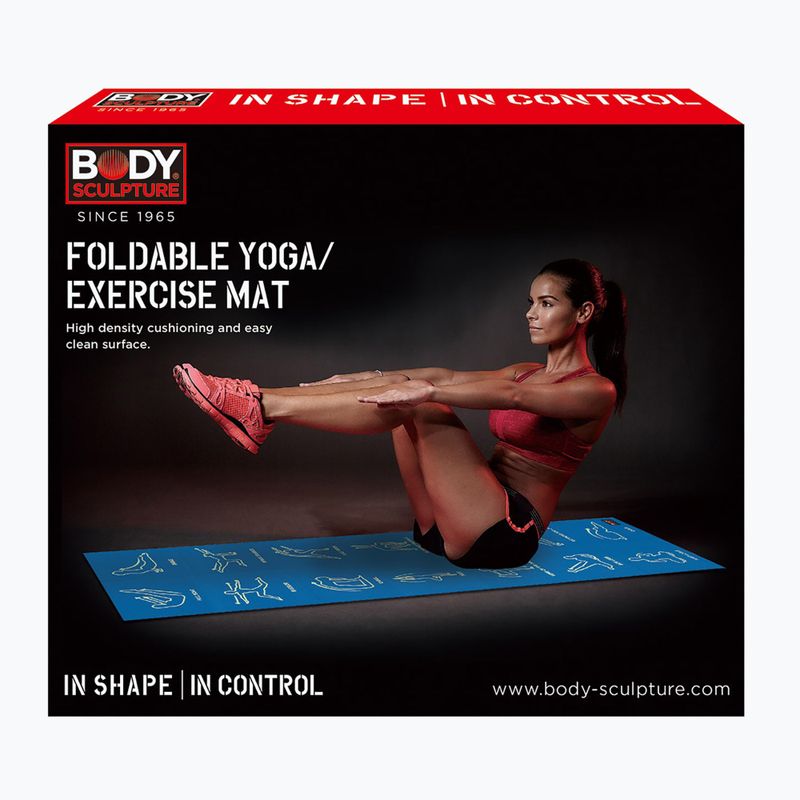 Фитнес подложка Body Sculpture BB 8301 4 mm blue 6
