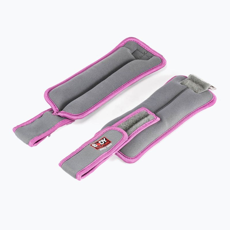 Тежести за китки Body Sculpture Bb 2700Uepk 2 x 0,5 kg grey/pink 3