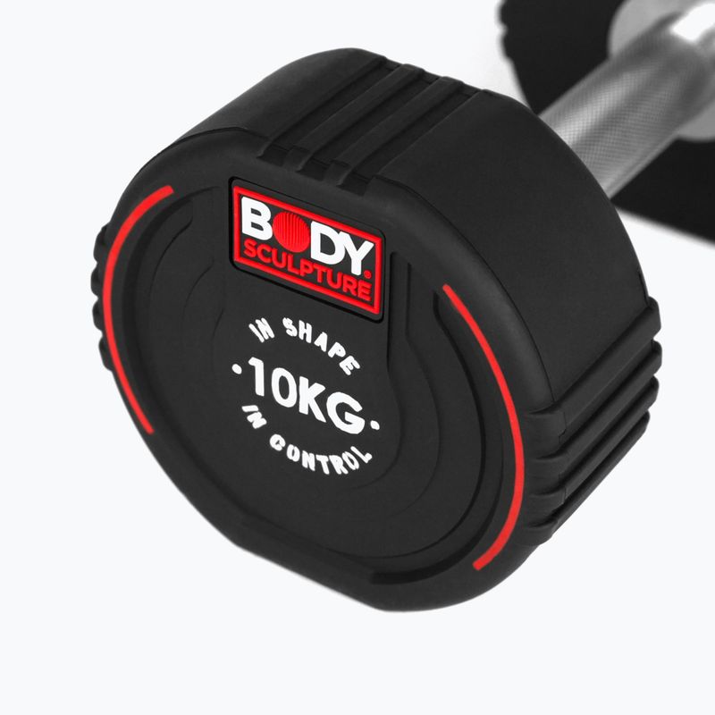 Гумиран дъмбел/гира Body Sculpture TPU BW 133 10 kg black 5