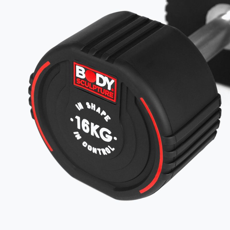 Гумиран дъмбел/гира Body Sculpture TPU BW 133 16 kg black 5