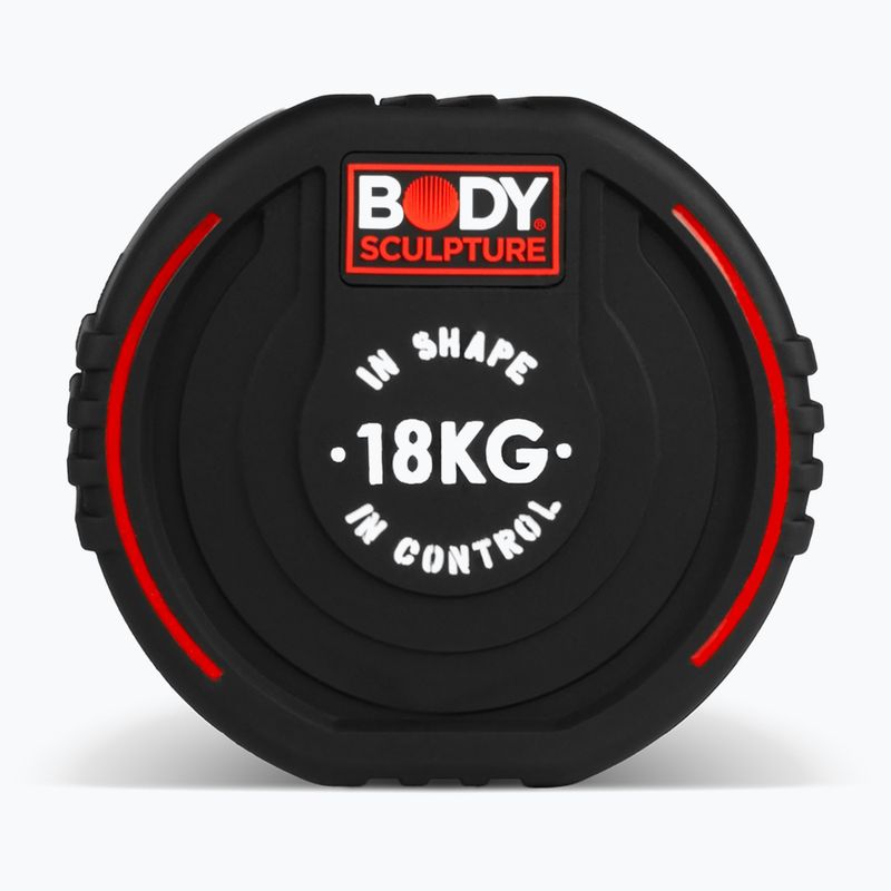 Гумиран дъмбел/гира Body Sculpture TPU BW 133 18 kg black 4