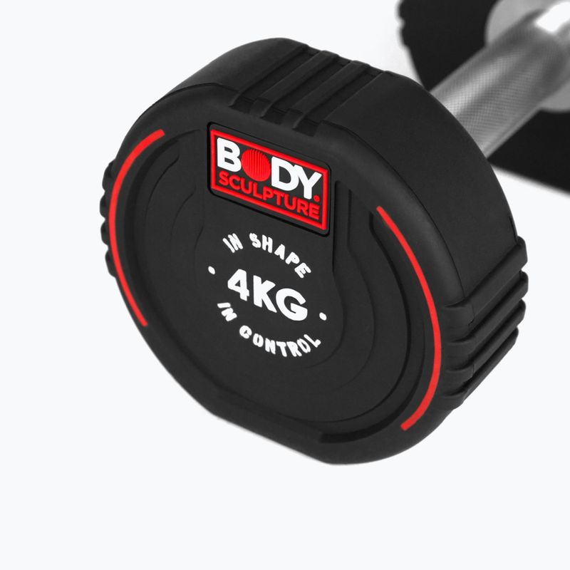 Гумиран дъмбел/гира Body Sculpture TPU BW 133 4 kg black 5