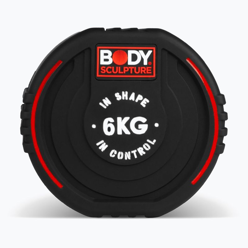 Гумиран дъмбел/гира Body Sculpture TPU BW 133 6 kg black 4