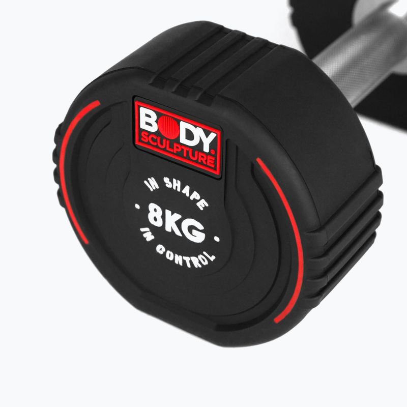 Гумиран дъмбел/гира Body Sculpture TPU BW 133 8 kg black 5