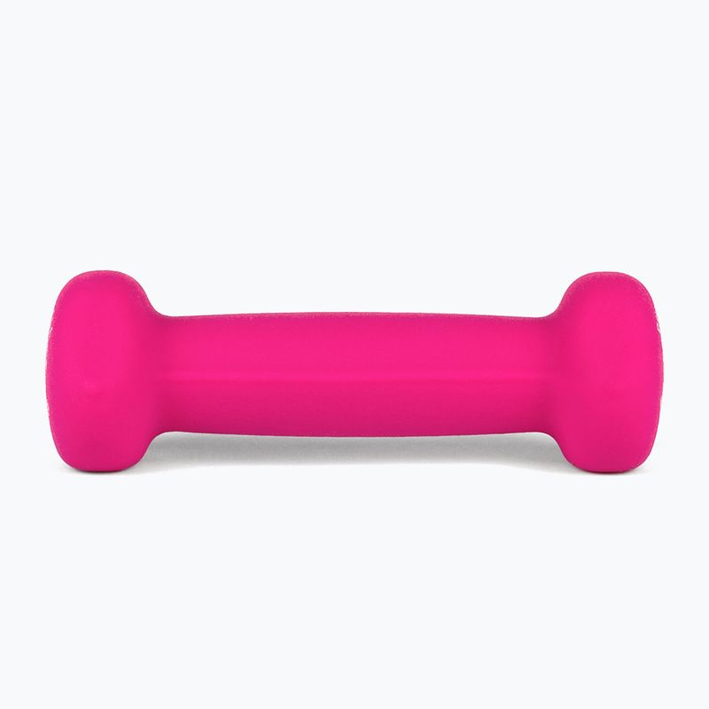 Гумиран дъмбел/гира Body Sculpture BW 513 z PVC 1 kg pink 2