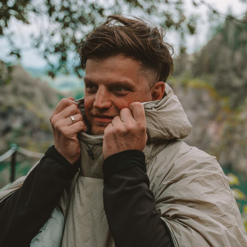 Пончо OFFLANDER изолирано Водоустойчиво сиво 10