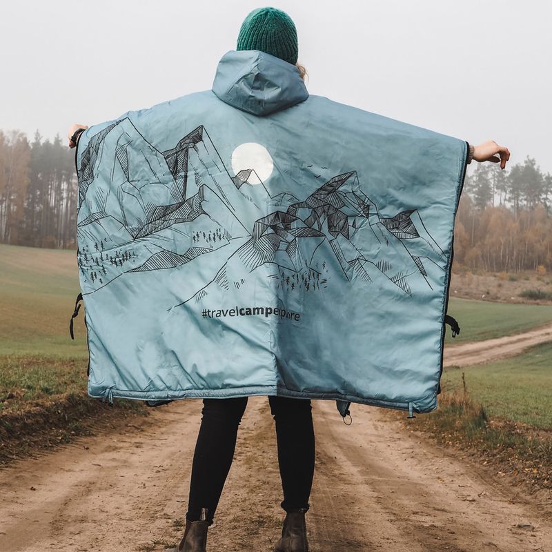 Пончо OFFLANDER OFF_CACC тежко отопляемо синьо 5
