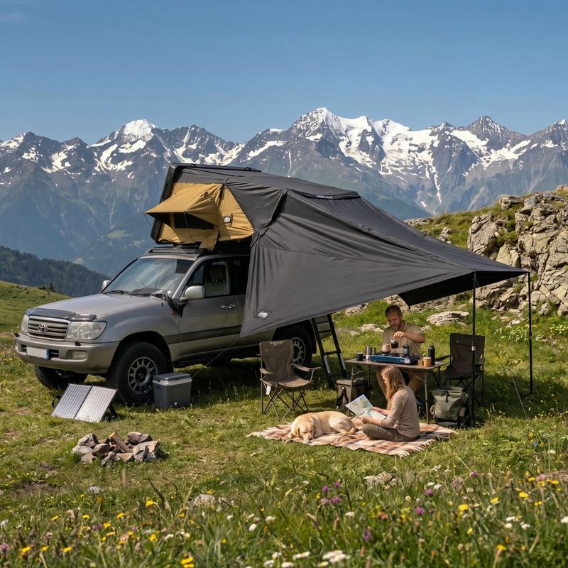 Предверие за палатка OFFLANDER Fold 2 do namiotu grey 6