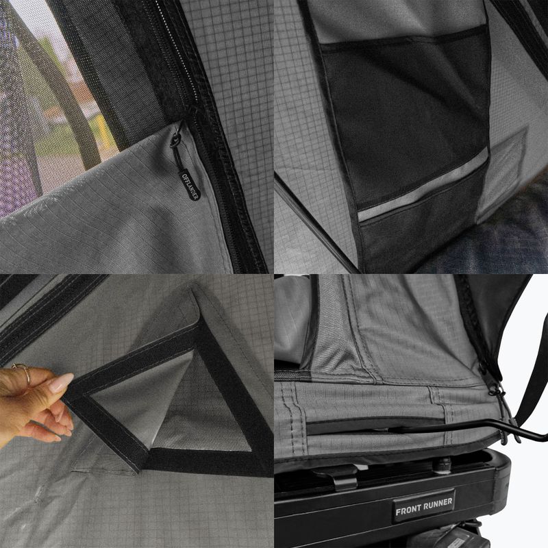 Покривна палатка 2-местна OFFLANDER Triangle Slim Wolf black 8