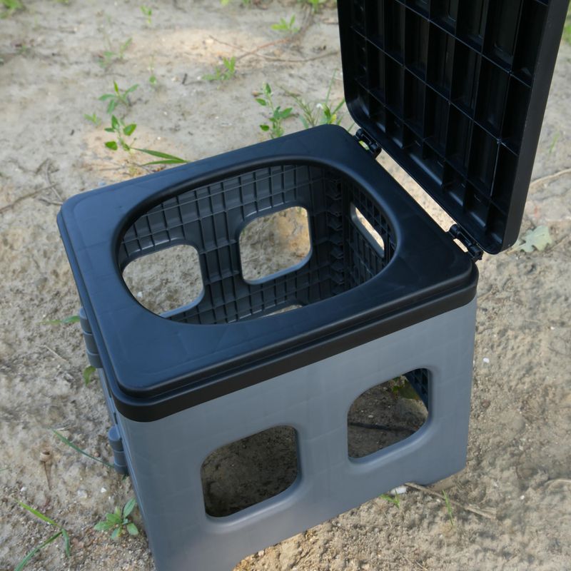 Туристическа тоалетна OFFLANDER Portable Folding Camping Toilet black 3