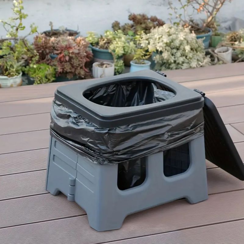 Туристическа тоалетна OFFLANDER Portable Folding Camping Toilet black 5