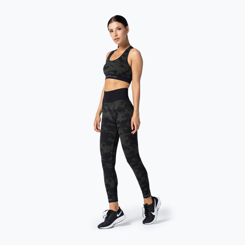 Carpatree Camo Безшевен зелен фитнес сутиен 3