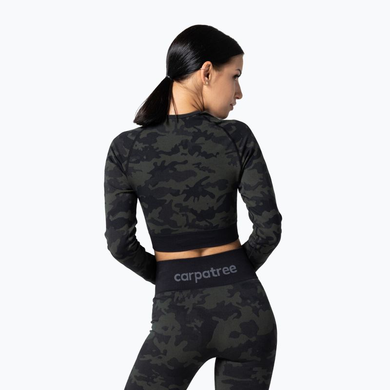 Дамски тренировъчен топ Carpatree Camo Seamless green 2