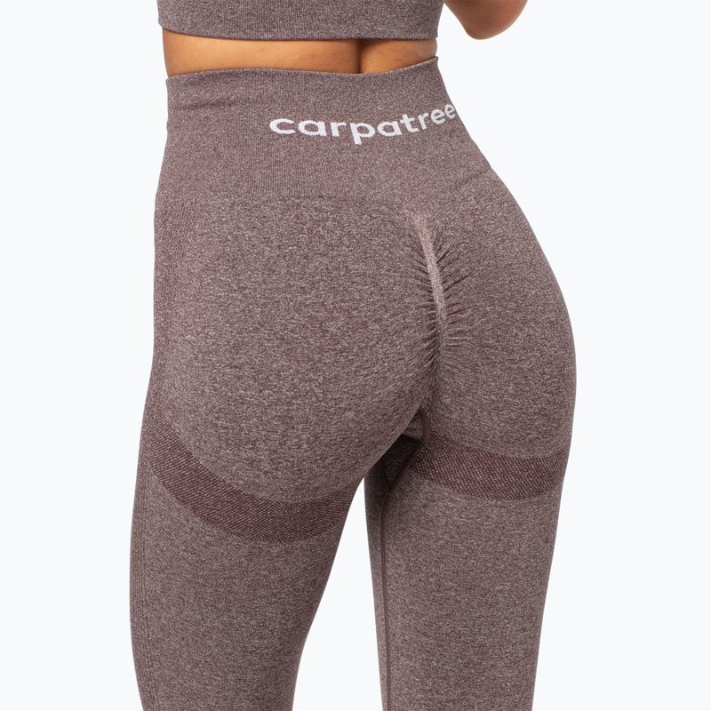 Дамски тренировъчен клин Carpatree Allure Seamless кафяв меланж (черен пипер) 5