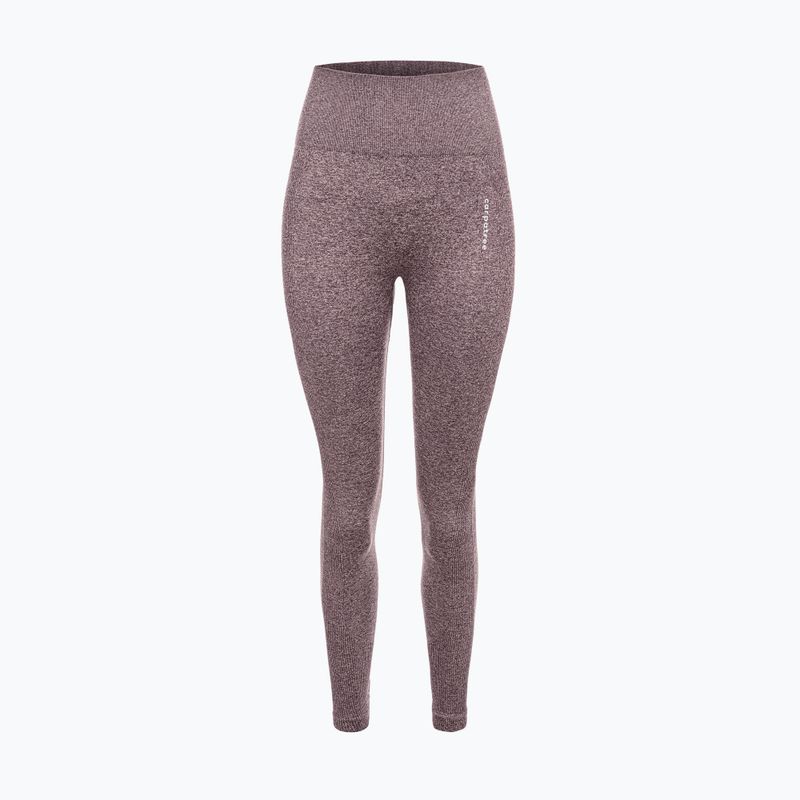 Дамски тренировъчен клин Carpatree Allure Seamless кафяв меланж (черен пипер) 6