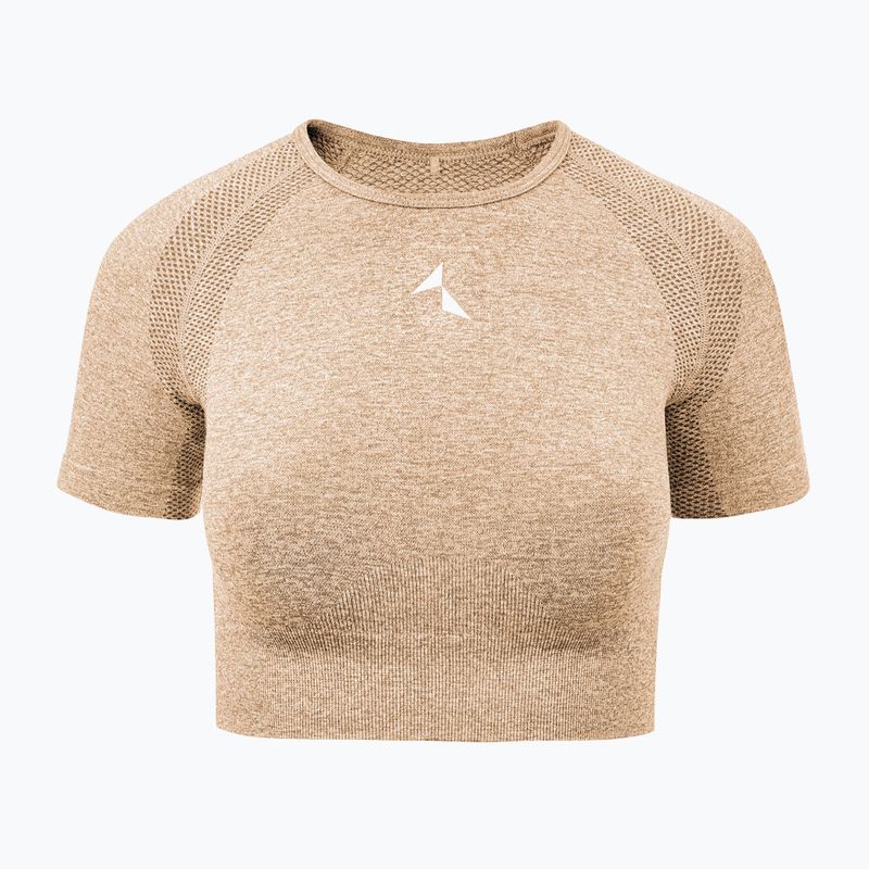 Дамски тренировъчен топ Carpatree Vibe Seamless beige melange 5