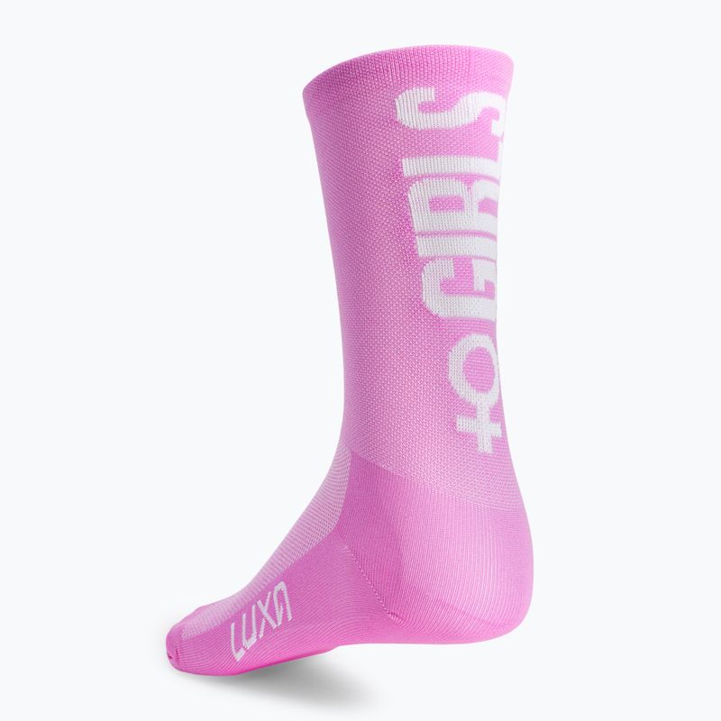 Дамски чорапи за колоездене LUXA Girls Power pink LAM21SGPL1S 4