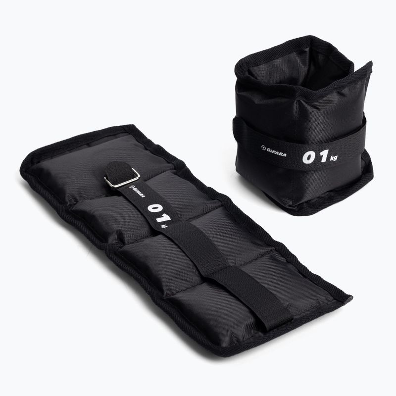 Утежнения за глезена и китката Gipara 2 x 1 кг черни 3018 2