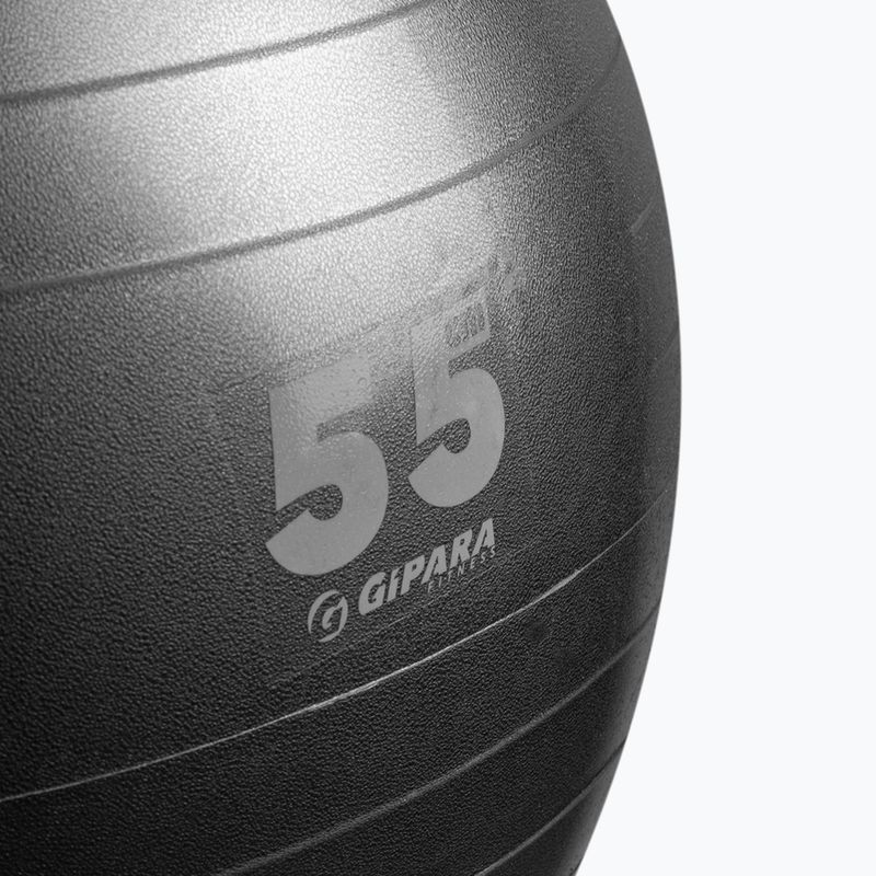 Фитнес топка Gipara 55 см сива 3141 2
