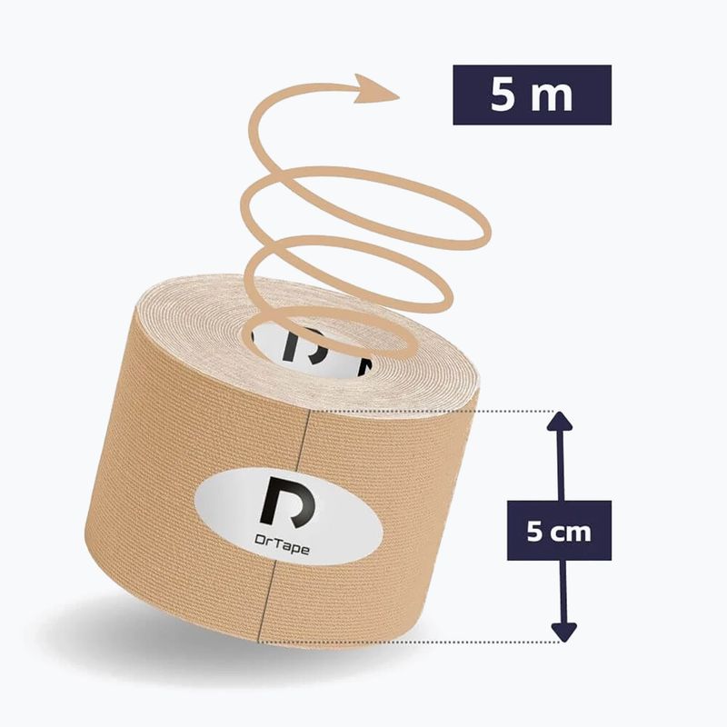 Кинезио лента DrTape beige 2