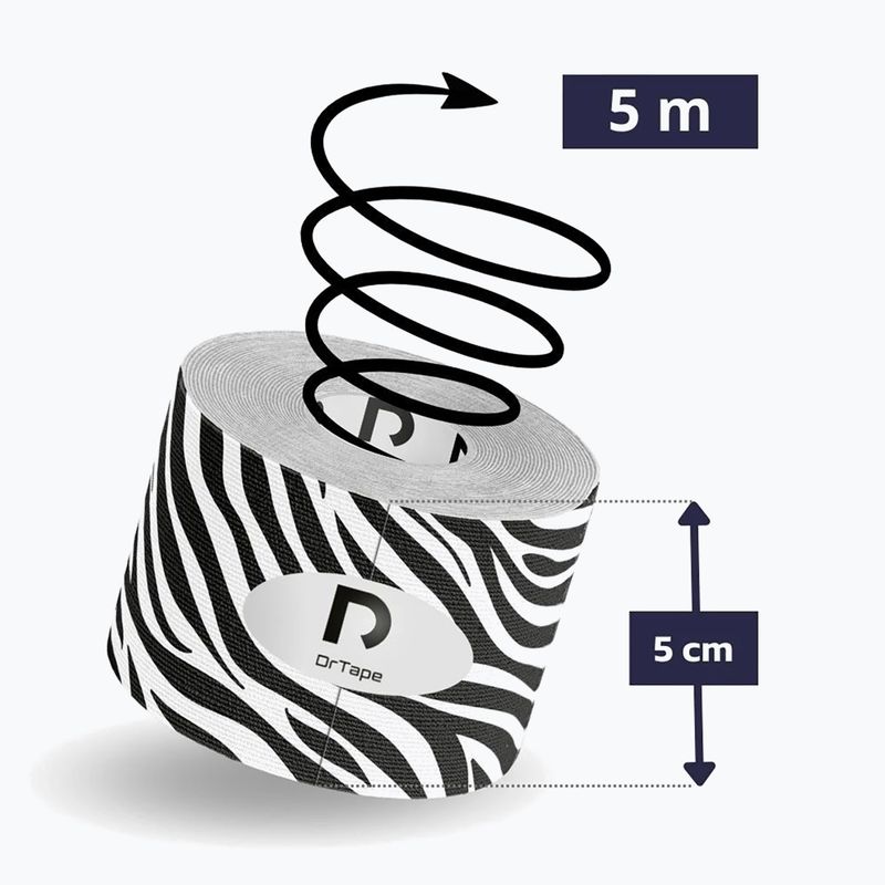 Кинезио лента DrTape zebra 2