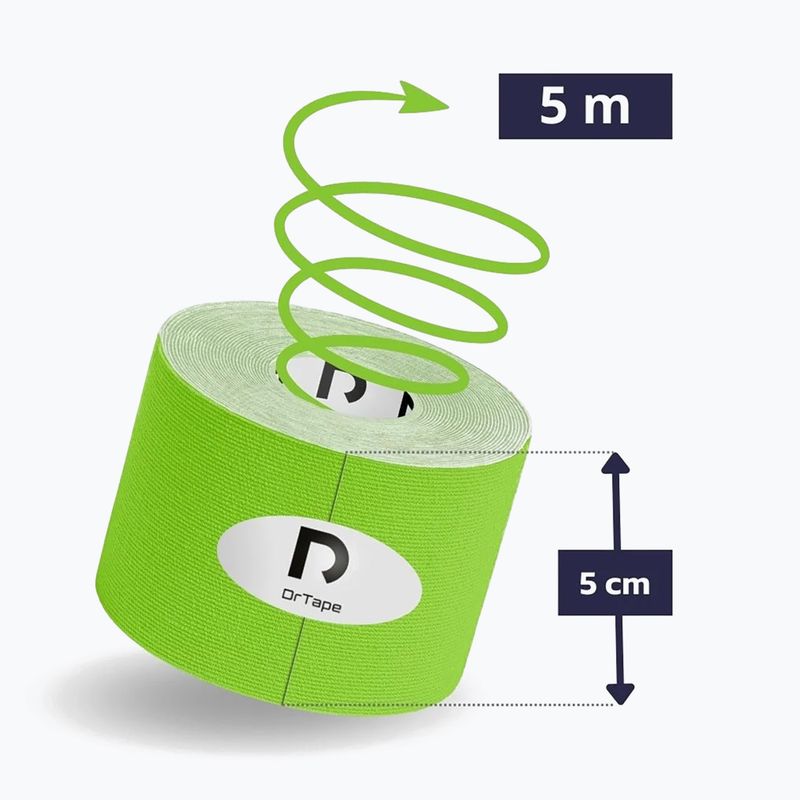 Кинезио лента DrTape зелен 2