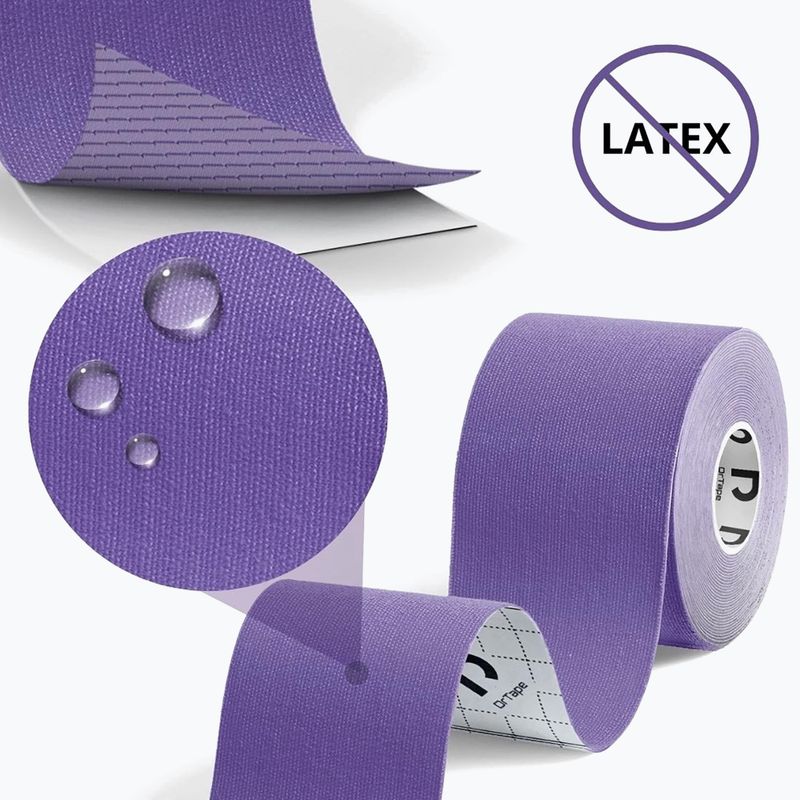 Кинезио лента DrTape purple 3