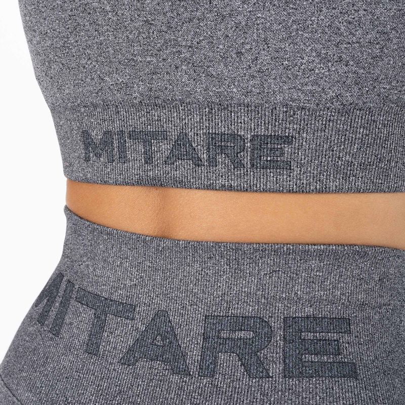 Дамски безшевен сутиен за тренировка MITARE Push Up Max тъмно сив K002 5
