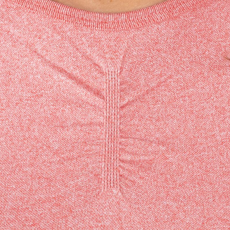 Дамски тренировъчен топ с дълъг ръкав MITARE Push Up Max Crop Top pink K084 4