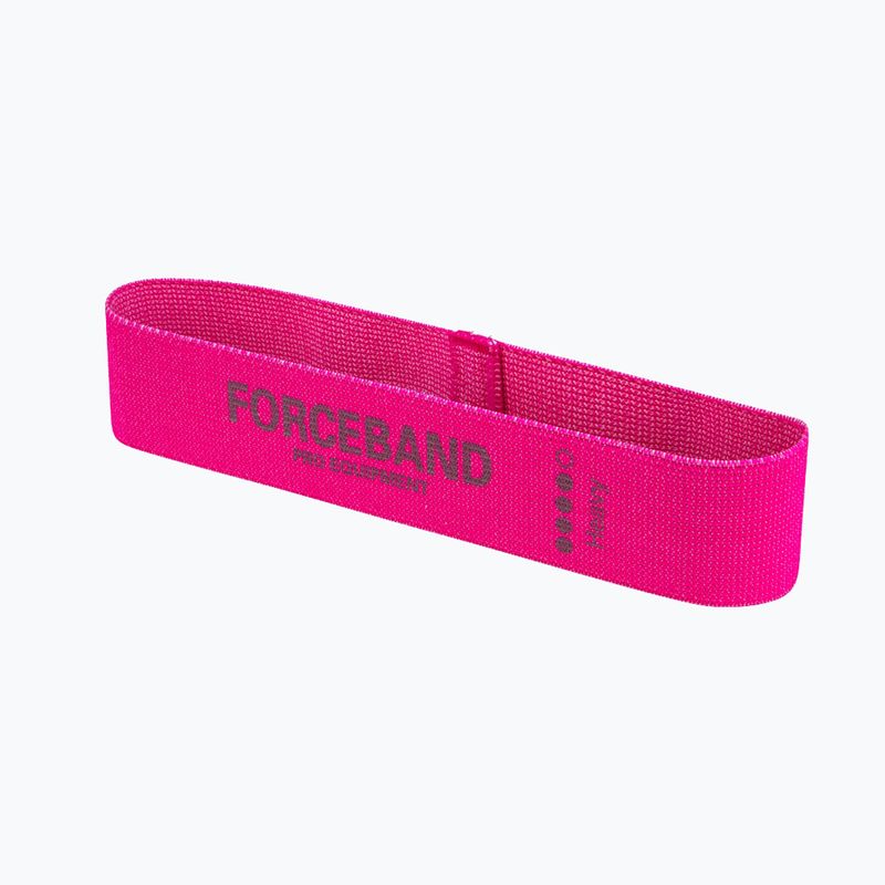 Комплект ластици за упражнения FORCEBAND Mini Band 5 szt. + E-BOOK pink 3