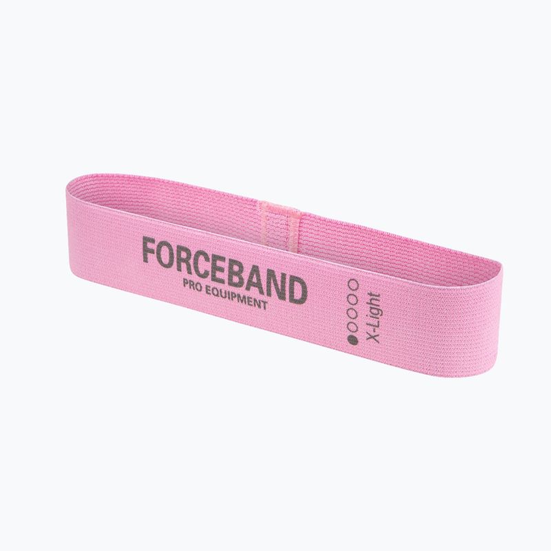 Комплект ластици за упражнения FORCEBAND Mini Band 5 szt. + E-BOOK pink 4