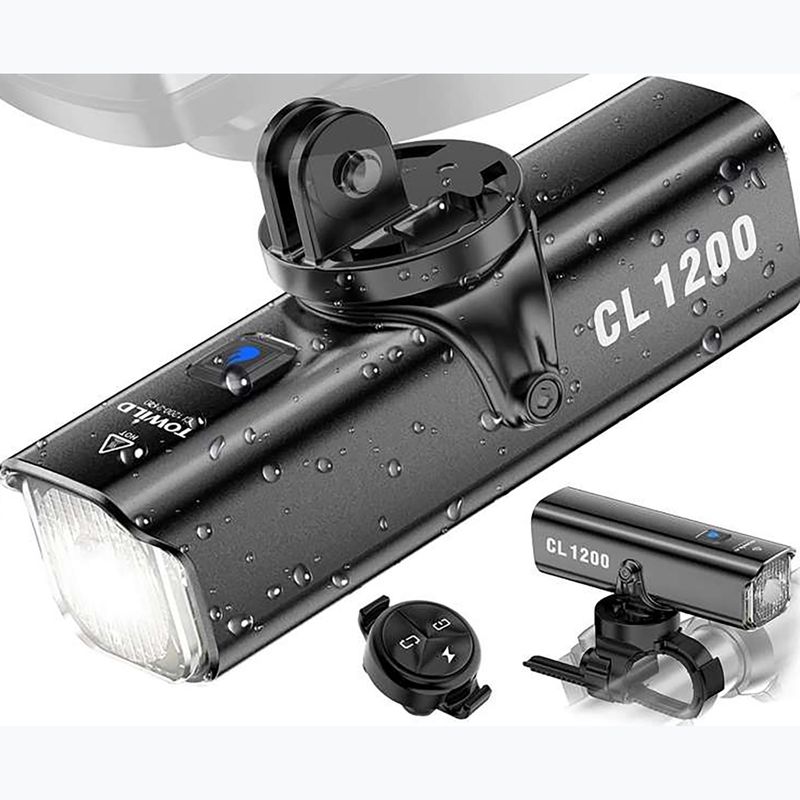 Комплект велосипедни светлини Towild CL1200 + TL03 black 2