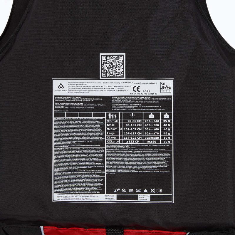 Плавателна жилетка Aquarius червена 6