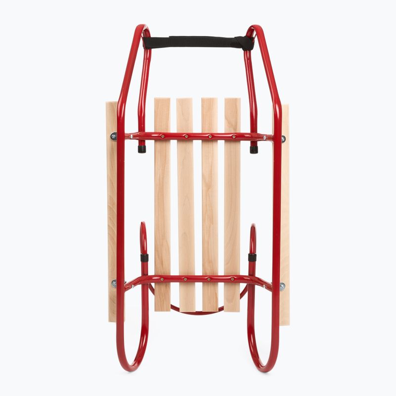 Метална шейна HUMBAKA с облегалка и подложки за крака red 5