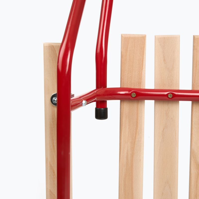 Метална шейна HUMBAKA с облегалка и подложки за крака red 6