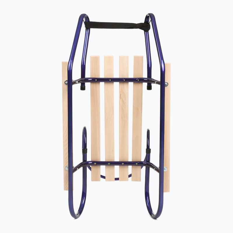 Метални шейни HUMBAKA с облегалка и поставки за крака, тъмносини 5