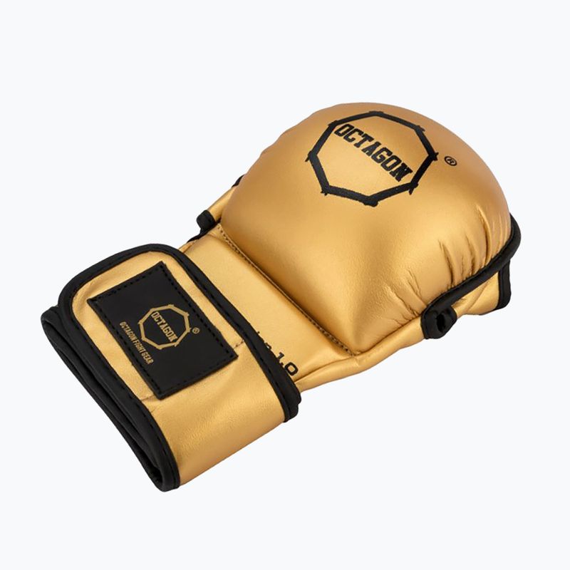 Octagon Gold Edition 1.0 ММА златни граплинг ръкавици 2