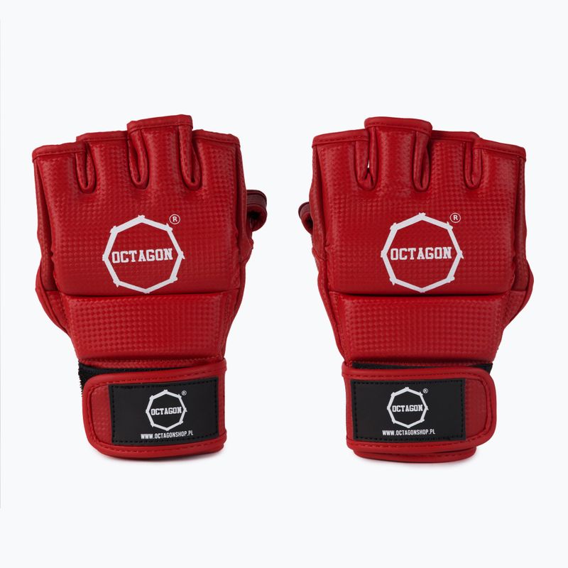 ММА граплинг ръкавици Octagon Kevlar червени