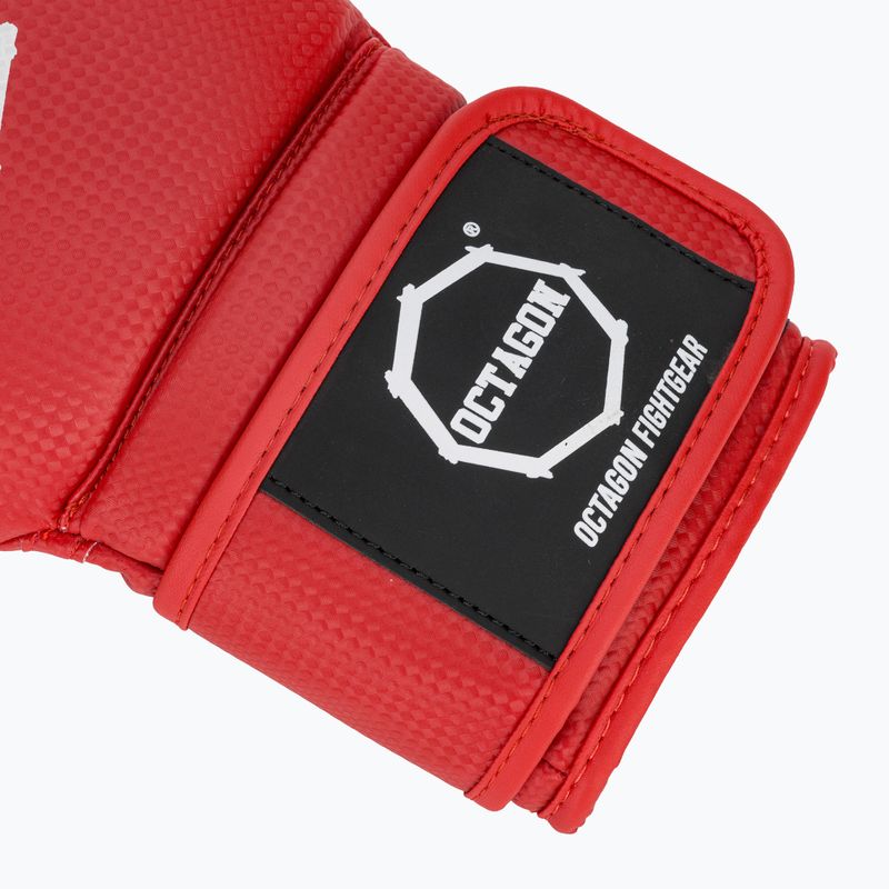 Червени боксови ръкавици Octagon Kevlar 6